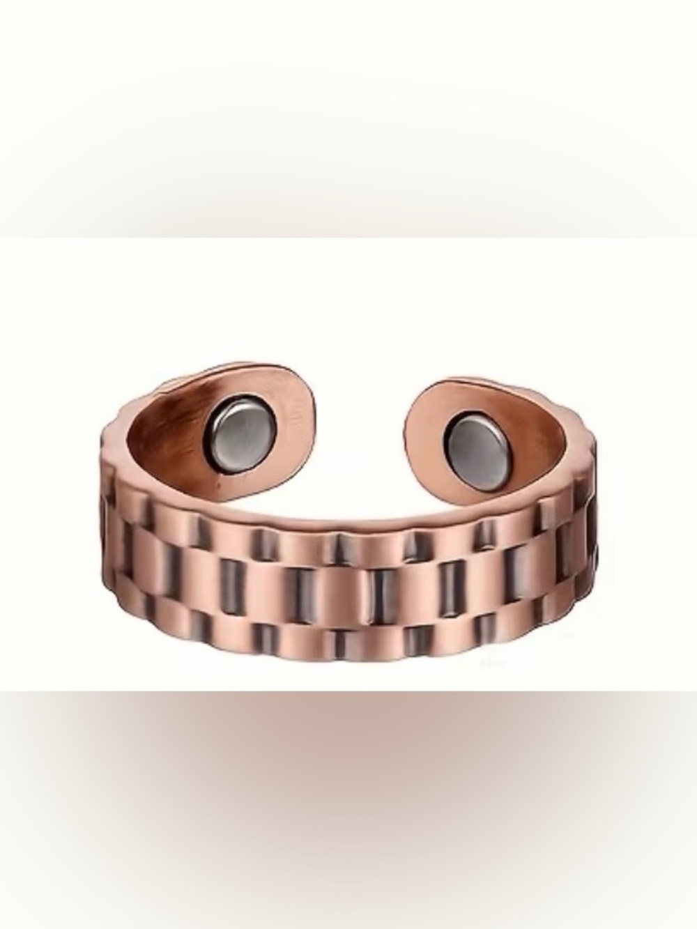 Western Ring Copper Rose Gold Magnetic Therapy Ring